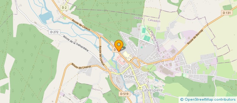 localisation de l'entreprise SCI BARI  ORBEC