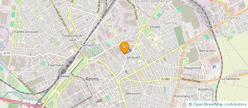 localisation de l'entreprise SCI BARI  REIMS