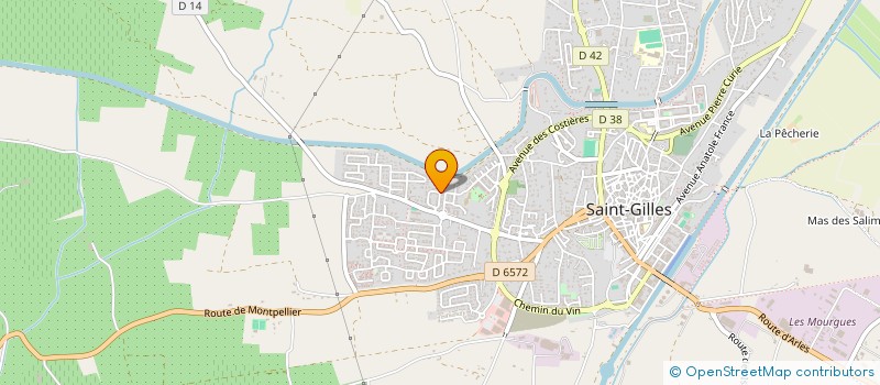 localisation de l'entreprise SCI BARI IMMOBILLIER à SAINT-GILLES