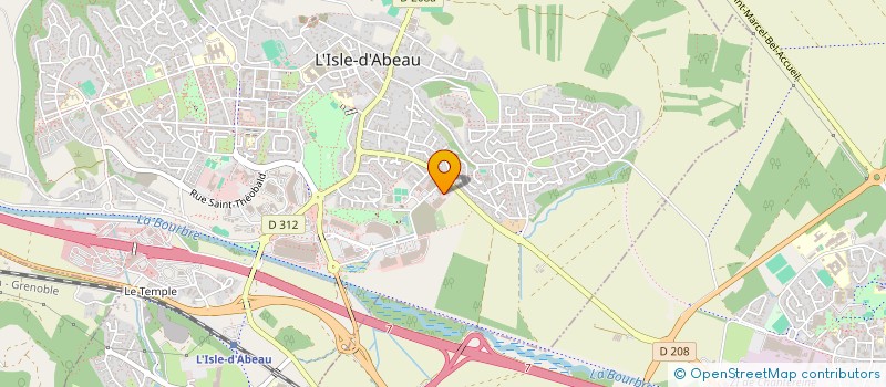 localisation de l'entreprise SCI BARIS  L'ISLE-D'ABEAU