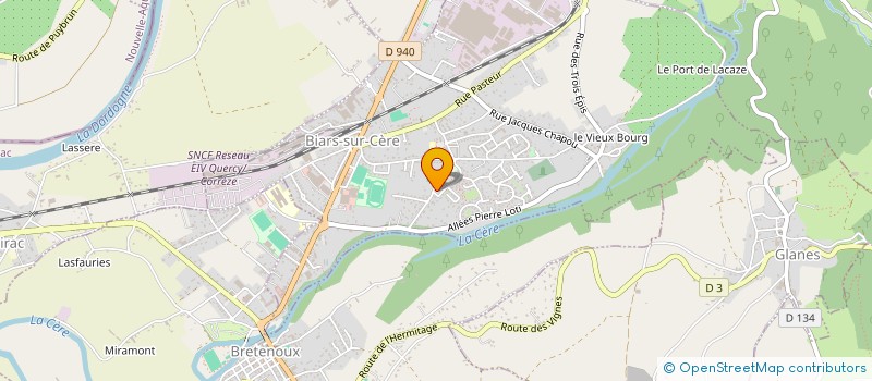 localisation de l'entreprise SCI BARKAOUI  BIARS-SUR-CERE