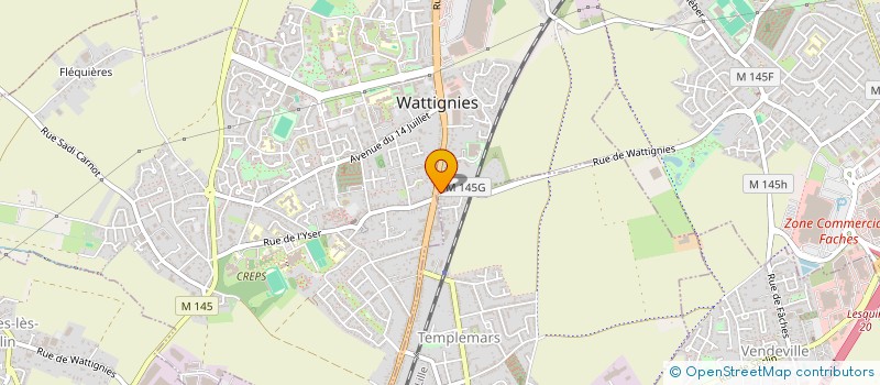 localisation de l'entreprise SCI BARKEN  WATTIGNIES