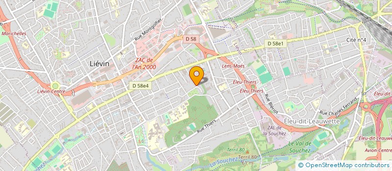 localisation de l'entreprise SCI BARLIN  LIEVIN