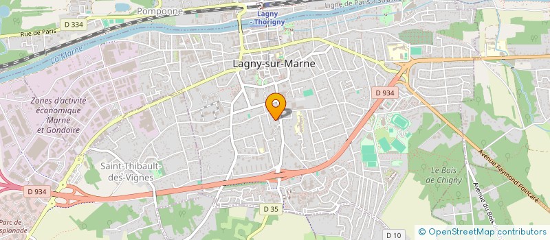 localisation de l'entreprise SCI BARMA  LAGNY-SUR-MARNE