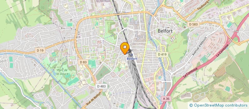 localisation de l'entreprise SCI BARNABE  BELFORT