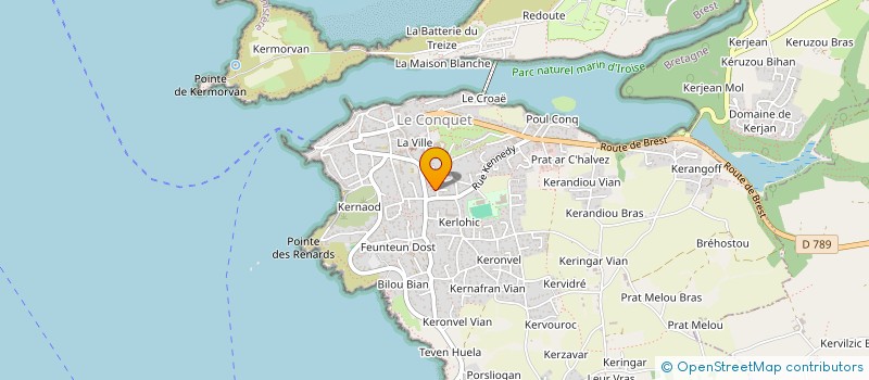 localisation de l'entreprise SCI BARNABE  LE CONQUET