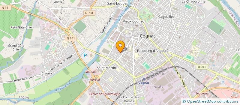 localisation de l'entreprise SCI BARNETT à COGNAC