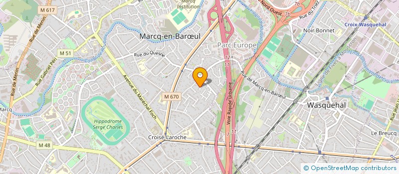 localisation de l'entreprise SCI BARNIER à MARCQ-EN-BARŒUL