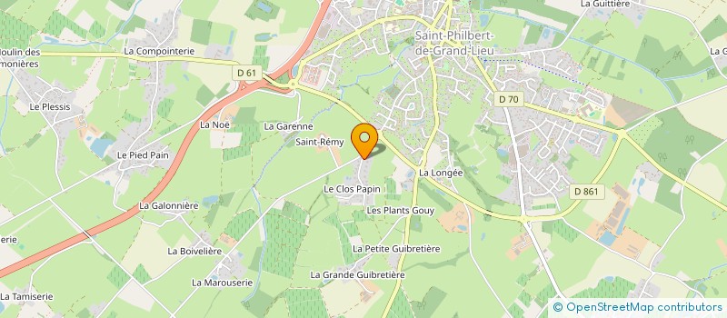 localisation de l'entreprise SCI BARNOUX ORHON  SAINT-PHILBERT-DE-GRAND-LIEU