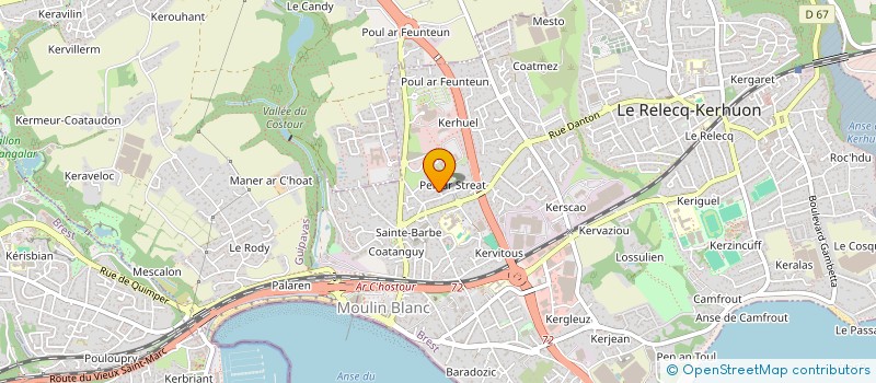 localisation de l'entreprise SCI BARNOVIC  LE RELECQ-KERHUON