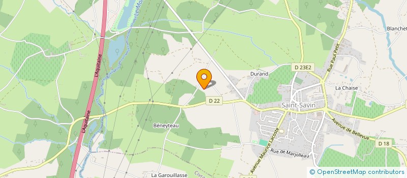 localisation de l'entreprise SCI BARNY-PAUVIF à SAINT-SAVIN