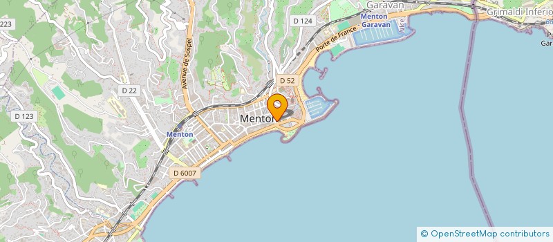 localisation de l'entreprise SCI BARON à MENTON