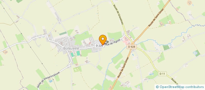 localisation de l'entreprise SCI BARON  BOLLEZEELE