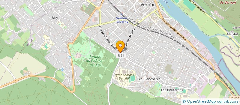 localisation de l'entreprise SCI BARON  VERNON