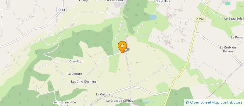 localisation de l'entreprise SCI BARON  LE MENE