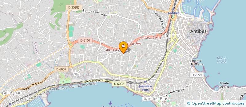 localisation de l'entreprise SCI BARON à ANTIBES