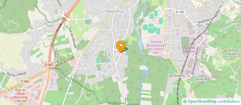 localisation de l'entreprise SCI BARON DE BENIQUET  SAUMUR