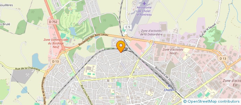 localisation de l'entreprise SCI BARON DE COUBISOU à CHOLET