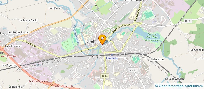 localisation de l'entreprise SCI BARON GOURET  LAMBALLE-ARMOR