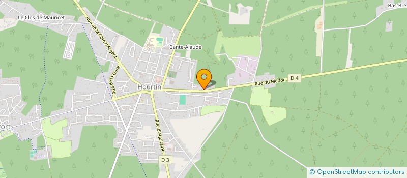 localisation de l'entreprise SCI BARON-JAMES  HOURTIN