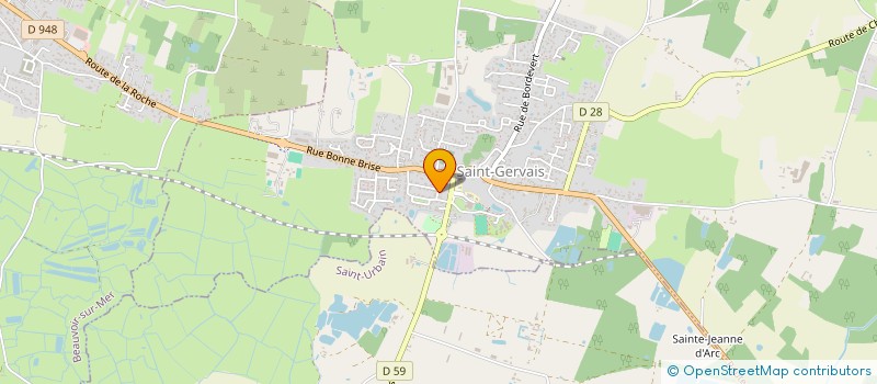 localisation de l'entreprise SCI BARRA SYMPHONIE  SAINT-GERVAIS