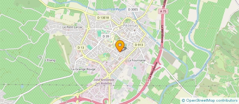 localisation de l'entreprise SCI BARRABAND  PEZENAS