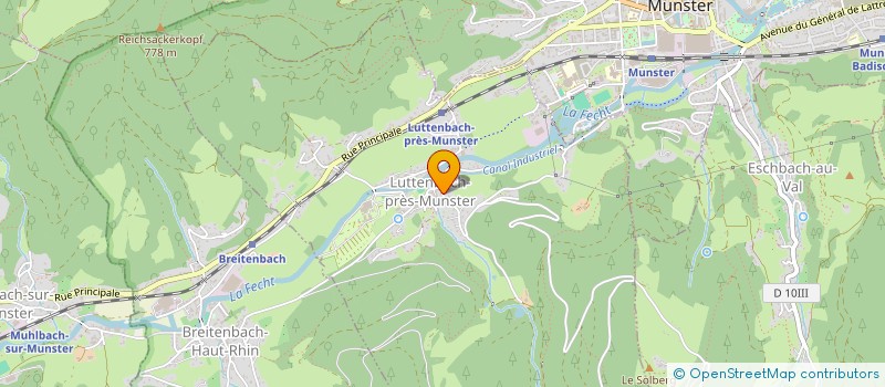 localisation de l'entreprise SCI BARRACUDA  LUTTENBACH-PRES-MUNSTER