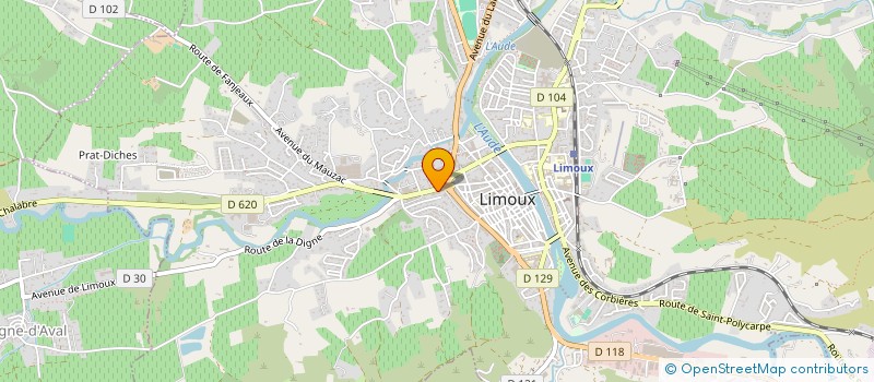 localisation de l'entreprise SCI BARRAILLE  LIMOUX