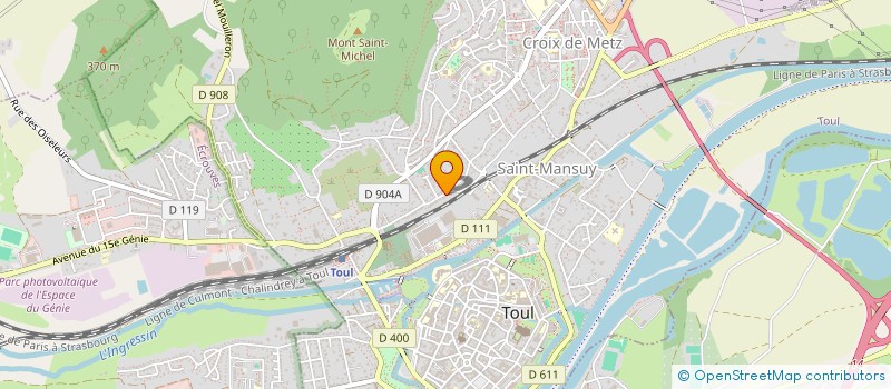 localisation de l'entreprise SCI BARRAL  TOUL