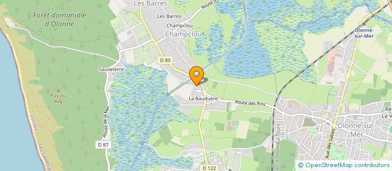 localisation de l'entreprise SCI BARRANGER à LES SABLES D'OLONNE