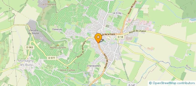 localisation de l'entreprise SCI BARRANGES LP  BUXY