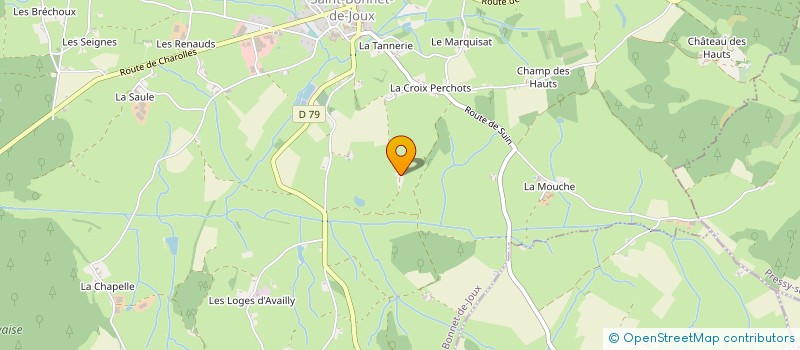 localisation de l'entreprise SCI BARRAUD  SAINT-BONNET-DE-JOUX