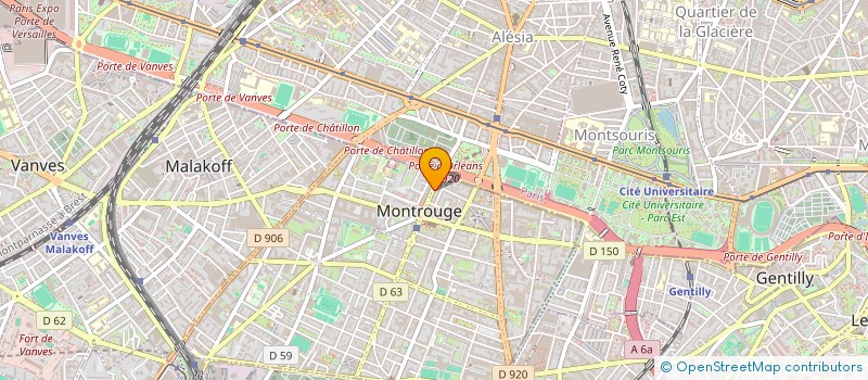 localisation de l'entreprise SCI BARRAULT  MONTROUGE