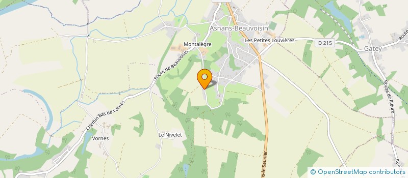 localisation de l'entreprise SCI BARRAUX-BRETON  ASNANS-BEAUVOISIN