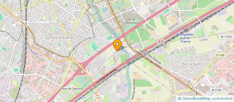 localisation de l'entreprise SCI BARRE à LATTES