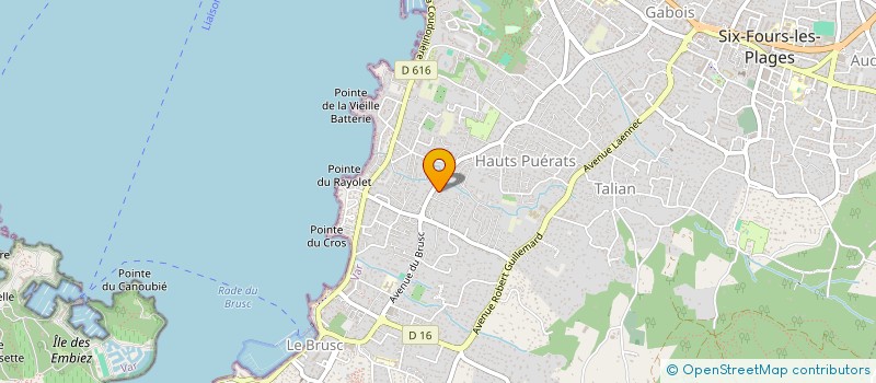 localisation de l'entreprise SCI BARRE à SIX-FOURS-LES-PLAGES