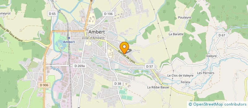 localisation de l'entreprise SCI BARREAU  AMBERT