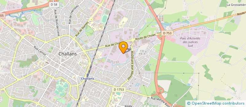 localisation de l'entreprise SCI BARRETEAU à CHALLANS