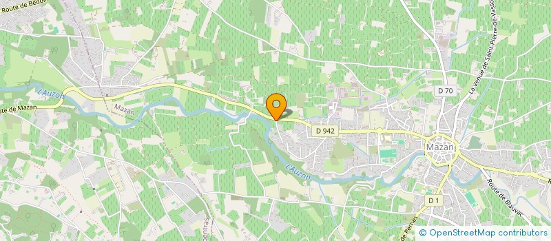 localisation de l'entreprise SCI BARRETEAU  MAZAN