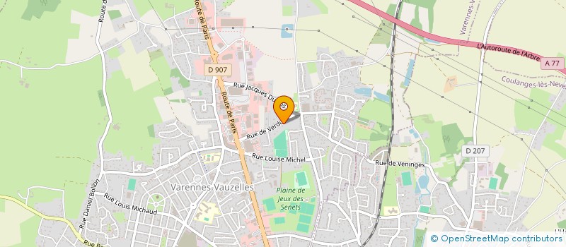 localisation de l'entreprise SCI BARRIERE  VARENNES-VAUZELLES