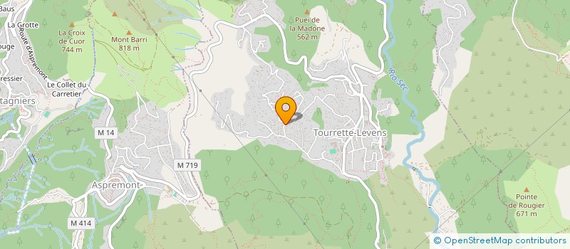 localisation de l'entreprise SCI BARRIERE - LALLY  TOURRETTE-LEVENS