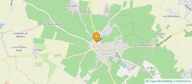 localisation de l'entreprise SCI BARRIQUE & BANNETON  LE PUY-NOTRE-DAME