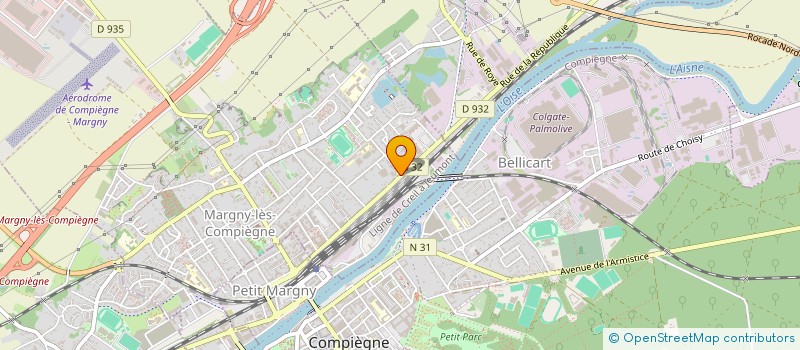 localisation de l'entreprise SCI BARRUEL-JEANTET  MARGNY-LES-COMPIEGNE