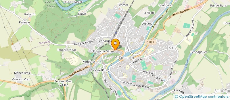 localisation de l'entreprise SCI BARS  CHATEAULIN