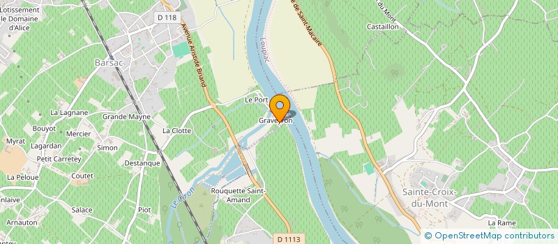 localisation de l'entreprise SCI BARSAC  BARSAC