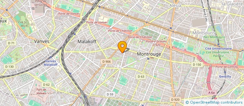 localisation de l'entreprise SCI BARSAC  MONTROUGE