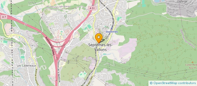 localisation de l'entreprise SCI BARSAM  SEPTEMES-LES-VALLONS