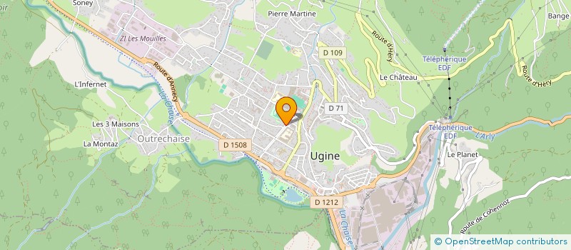 localisation de l'entreprise SCI BARSIN  UGINE