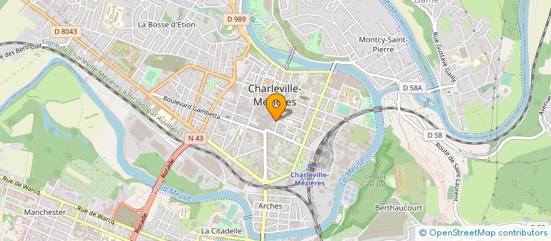 localisation de l'entreprise SCI BARTEAUX  CHARLEVILLE-MEZIERES