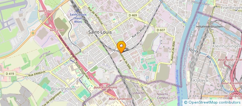 localisation de l'entreprise SCI BARTEX  SAINT-LOUIS